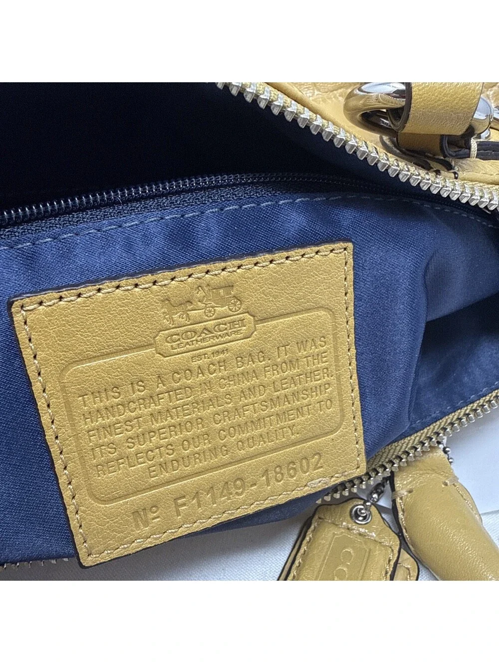 COACH Madison Sophia Embossed Croc Leather Satchel Bag